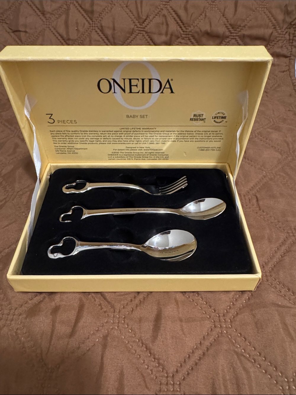 Oneida Duckling 3-Piece Baby Flatware Set